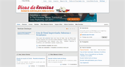 Desktop Screenshot of dicasdereceitas.com.br